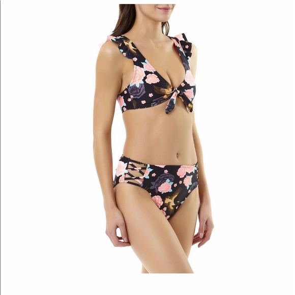 Bikini Top Size Large 12-14 Woman’s Floral Lightly Padded New - Picture 5 of 6